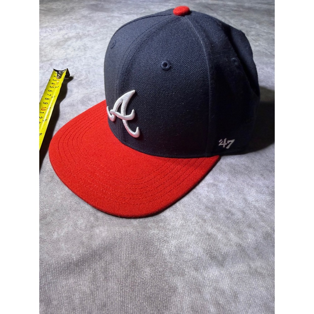 '47 Atlanta Braves MLB Snapback Adjustable Baseball Cap Hat Black/Red